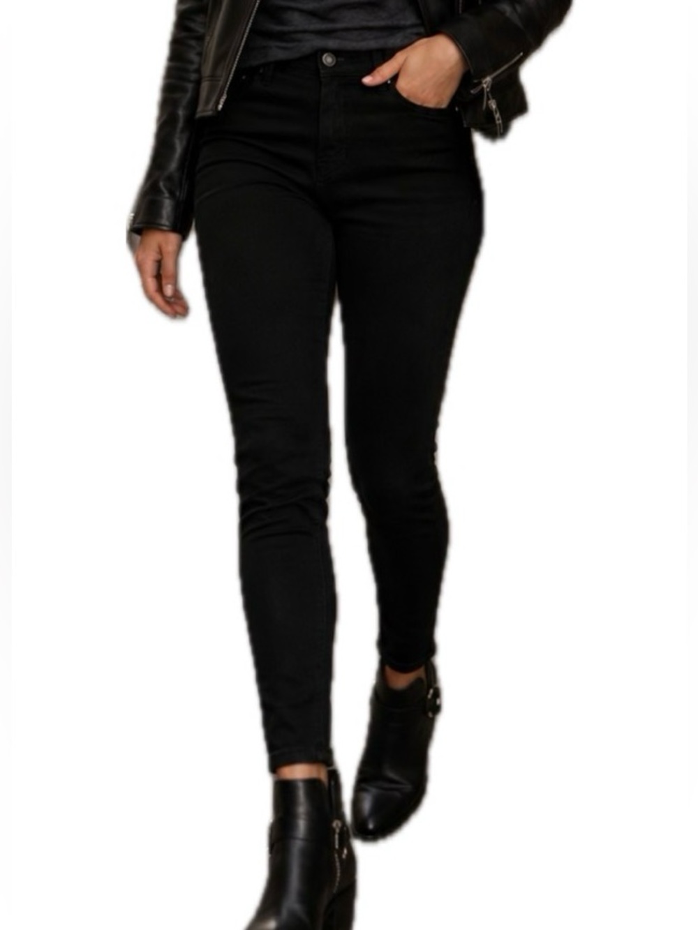 Buffalo David Bitton Women's Black High Rise Skinny Jeans Stretch 5-Pocket‎